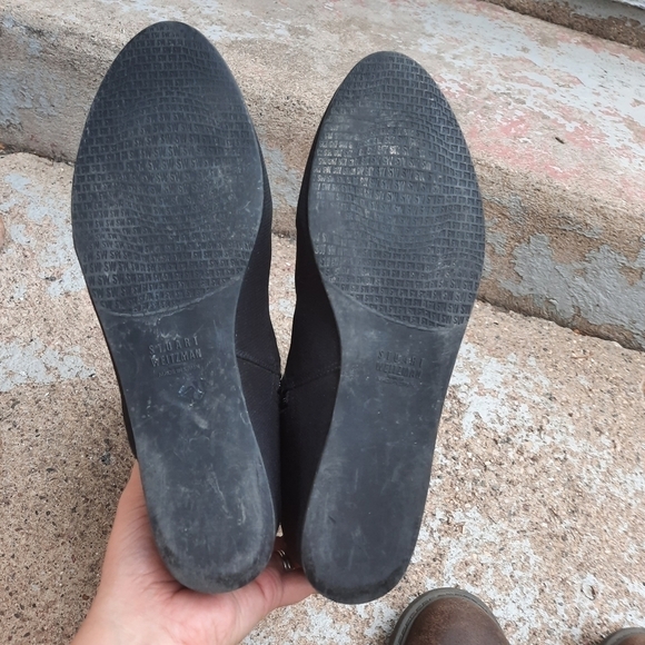 Stuart Weitzman Downpour Wedge Waterproof Boots size 8.5 - Picture 4 of 5